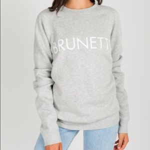 BRUNETTE The Label “BRUNETTE” Classic Crew